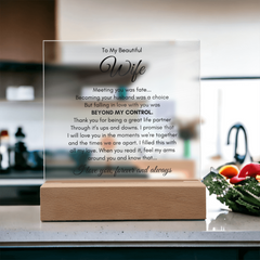 To My Wife Fate – Acrylic Square